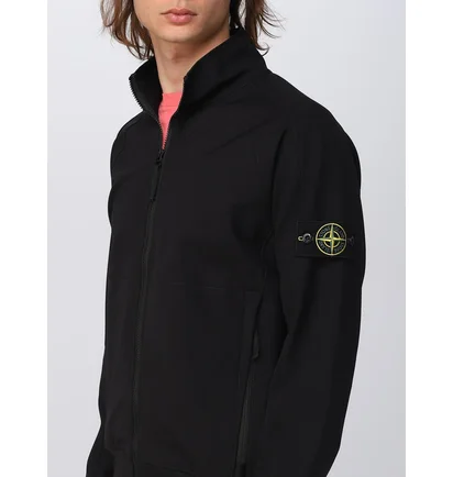 Куртка мужская Stone Island Stretch Technical Fleece Jacket Black 781560753-V0029