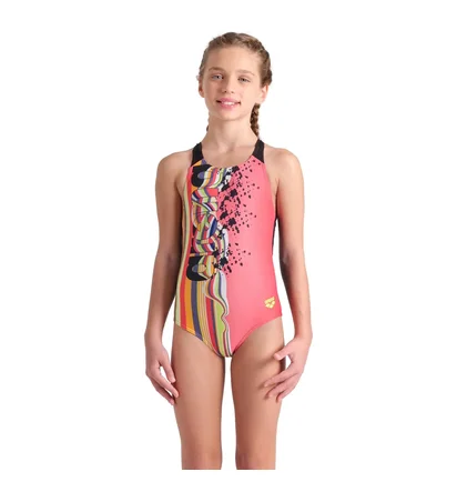 Купальник детский Arena Palette Swimsuit Swim Pro Back Peach 007918-350