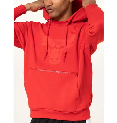 Худи мужское Nike Nba Chicago Bulls Hoodie Courtside Fleece Red DB1520-657