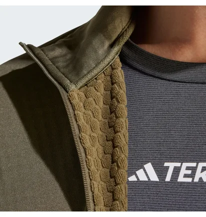 Кофта мужская Adidas Terrex Multi Light Fleece Full-Zip Jacket Olive IQ3742