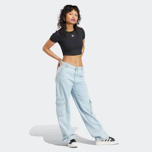 Футболка жіноча Adidas Essentials Rib T-Shirt Black IY9664