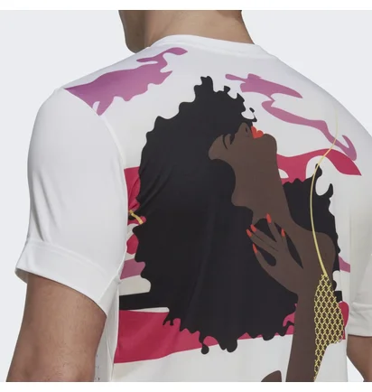 Футболка унісекс Adidas Tennis New York Graphic Tee White Hi5408
