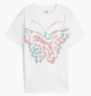 Футболка детская Puma Butterfly Vibe Logo White 629884-02