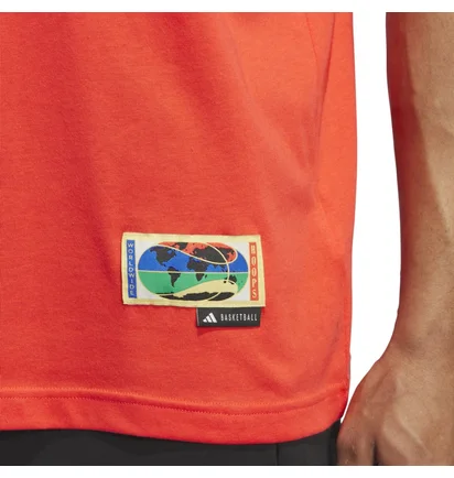 Футболка мужская Adidas Wwh Logo G T Orange IY1156