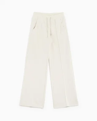 Штани жіночі Nike Sportswear Essential High Waisted Wide Leg Pants Beige FB8490-104
