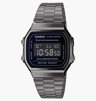 Часы унисекс Casio Vintage Gunmetal Digital A168WEGG-1B