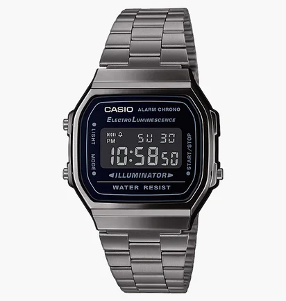Часы унисекс Casio Vintage Gunmetal Digital A168WEGG-1B