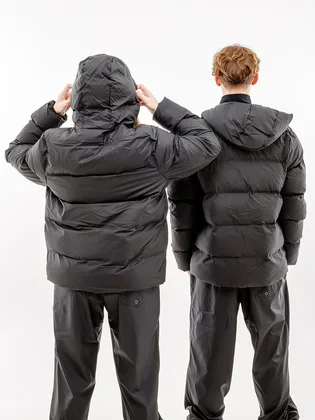 Пуховик унісекс Rains Jackets Black 1506-BLACK
