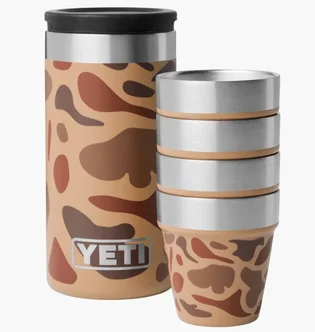 Набор рюмок для шотов Yeti Shot Gläser & Case Brown 70000004146