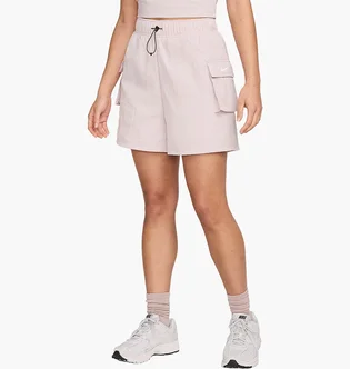 Шорты женские Nike Sportswear Essential Woven High-Rise Shorts Beige DM6247-019