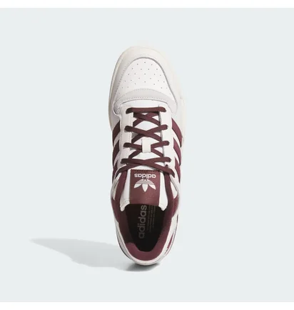 Кроссовки мужские Adidas Forum Low Cl White/Bordo JQ0206