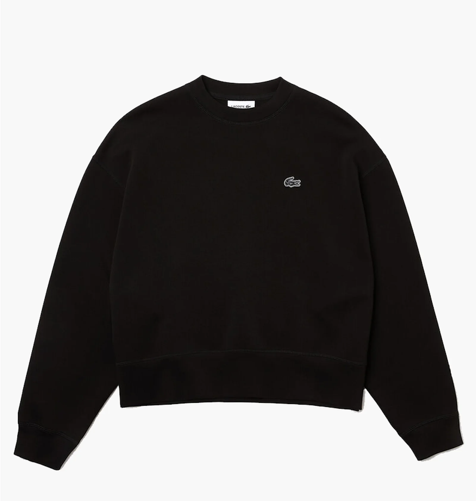latte620　レディース　BLK S ᐉ Свитшот женский Lacoste Oversize Fit Black SF5614031 - купить в