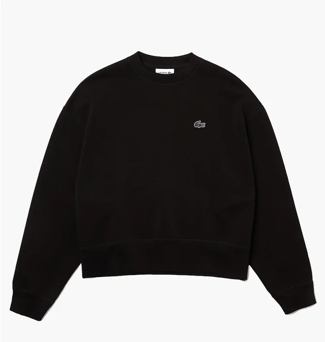 Свитшот женский Lacoste Oversize Fit Black SF5614031