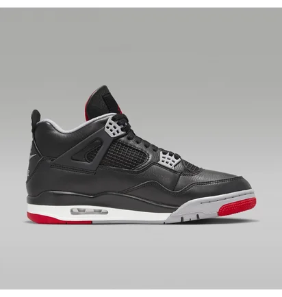 Кросівки чоловічі Air Jordan 4 Retro Bred Reimagined Black FV5029-006