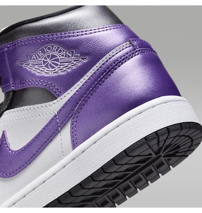 Кроссовки женские Air Jordan 1 Mid Se Violet/White HJ5911-105