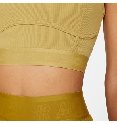 Топ женский Nike Air WomenS Ribbed Tank Olive DM6069-769