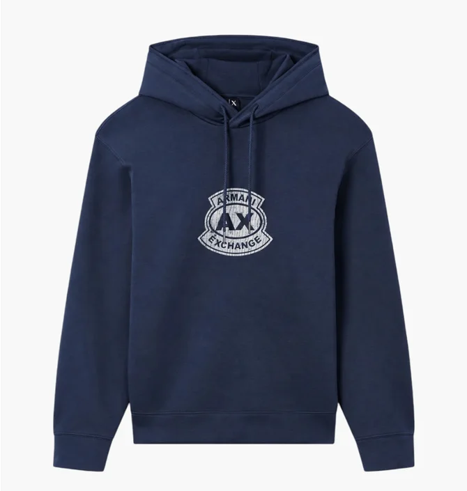 Худи мужское Armani Exchange Blue XM002332-AF10818-UB096