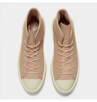 Кеди жіночі Converse All Star Modern Lift Mono Suede Platform Casual Shoes Beige A04663C