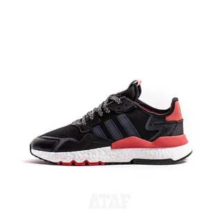Кросівки чоловічі Adidas Nite Jogger Core Black Cloud White Hi-Res Red EG6750