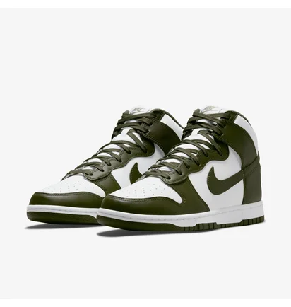 Кросівки чоловічі Nike Dunk High Retro Cargo White/Olive Dd1399-107