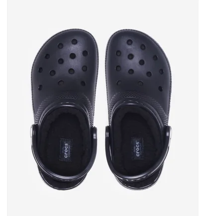 Тапочки унисекс Crocs Classic Lined Clog Black 203591-060