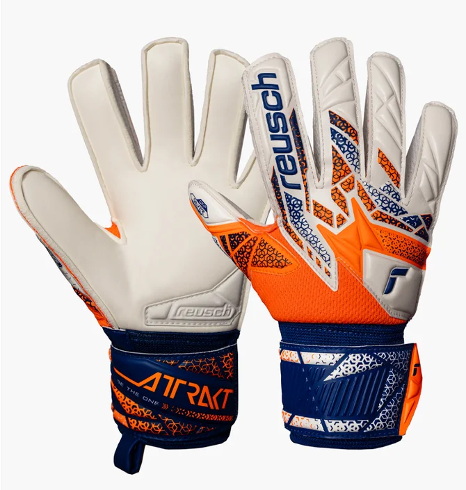 Рукавиці воротарські дитячі Reusch Attrakt Silver Junior Orange 5572214-2500