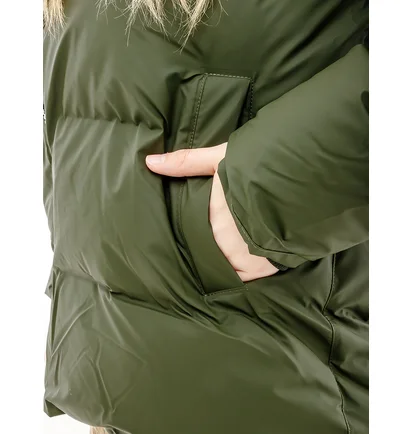 Пуховик унисекс Rains Jackets Green 1506-GREEN