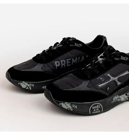 Кроссовки мужские Premiata Moerun Black/Grey VAR.6445