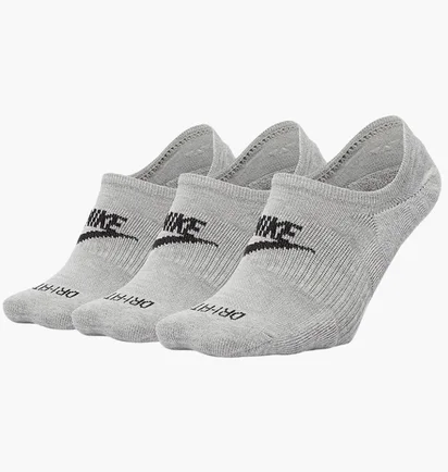 Носки унисекс Nike Evryday Plus Cush Footie Grey (3 пары) DN3314-063