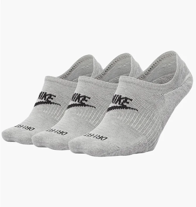 Носки унисекс Nike Evryday Plus Cush Footie Grey (3 пары) DN3314-063