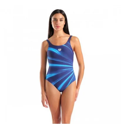 Купальник женский Arena Gloswimsuit U Back B Blue 010258-780