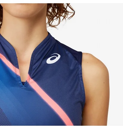 Майка женская Asics Match Graphic Tank Blue 2042A190-400