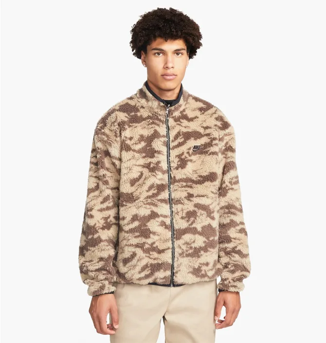 Куртка мужская Nike Club+ Winter Top Rev Camo/Beige Dq4884-010