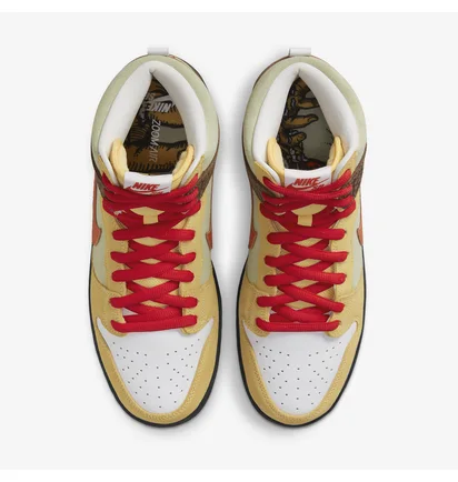 Кросівки унісекс Nike Sb Dunk High Color Skates Kebab And Destroy White/Brown Cz2205-700