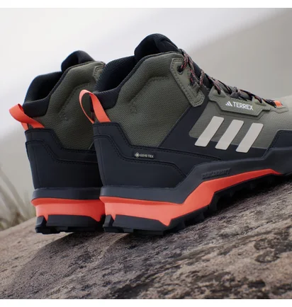 Ботинки мужские Adidas Terrex Ax4 Mid Gore-Tex Hiking Shoes Olive/Black IG8853