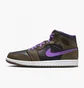 Кросівки чоловічі Air Jordan 1 Mid Black/Brown Dq8426-215