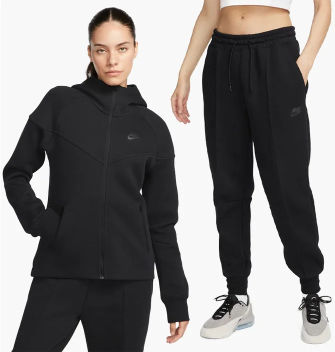 Женский спортивный костюм Nike Tech Fleece 24 Black FB8330-010__FB8338-010