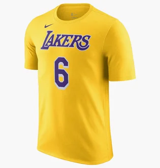 Футболка мужская Nike Los Angeles Lakers Yellow Dr6380-728
