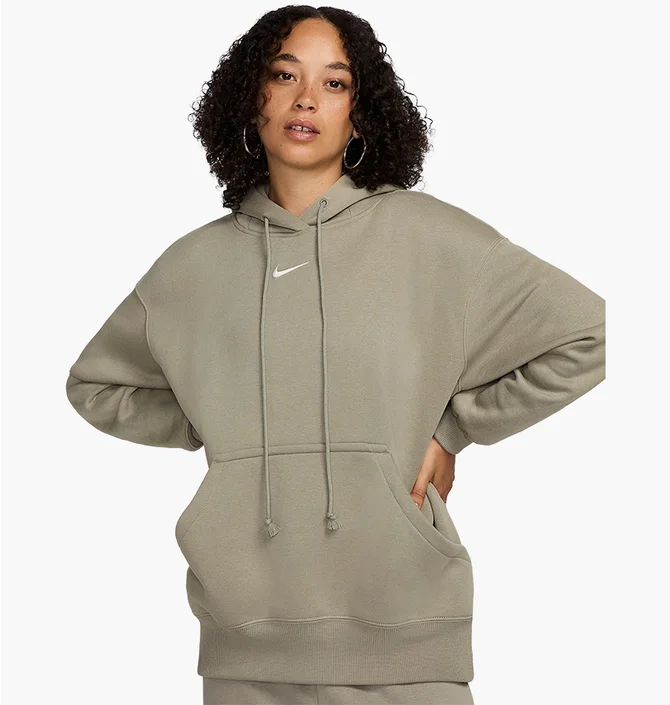 Худи женское Nike Sportswear Phoenix Fleeceoversized Pullover Hoodie Green DQ5860-320