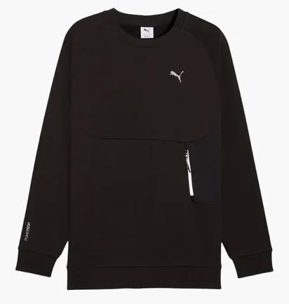 Кофта мужская Puma Tech Relaxed Crew Fl Black 633436-01