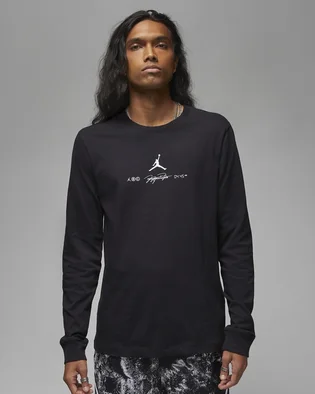 Лонгслив мужской Air Jordan M J Df Sprt Gfx Ls Crew Black DV8446-010