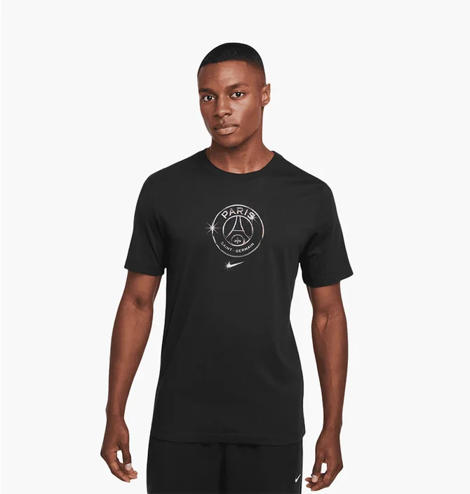 Футболка мужская Nike T-Shirt Psg Crest 2024/25 Black HJ3748-010