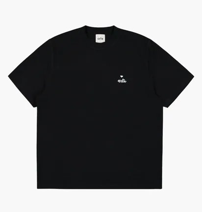 Футболка мужская Arte Antwerp Heart Logo Black SS25-112T