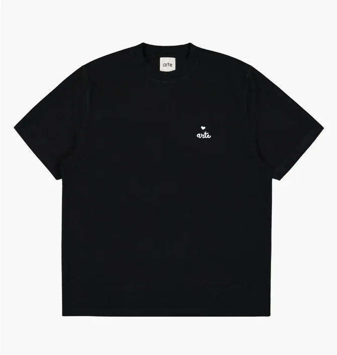 Футболка мужская Arte Antwerp Heart Logo Black SS25-112T