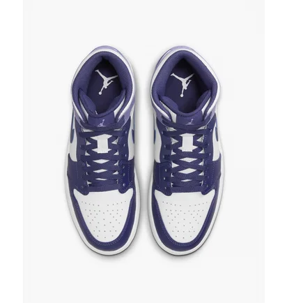 Кросівки чоловічі Air Jordan 1 Mid Shoes White/Violet DQ8426-515
