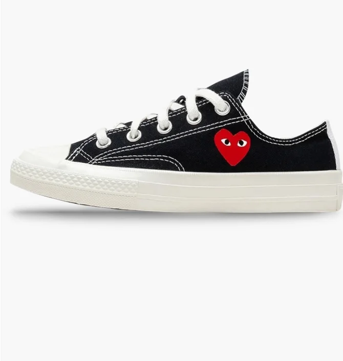 Кеди дитячі Converse X Comme Des Garçons Chuck 70 Low Single Heart Black A08806C