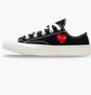 Кеди дитячі Converse X Comme Des Garçons Chuck 70 Low Single Heart Black A08806C