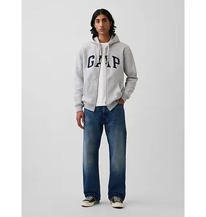Толстовка унисекс Gap Vintagesoft Arch Logo Grey 715005321