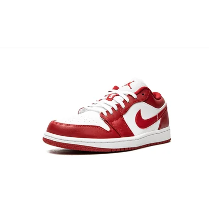 Кросівки чоловічі Air Jordan 1 Low White/Red 553558-611