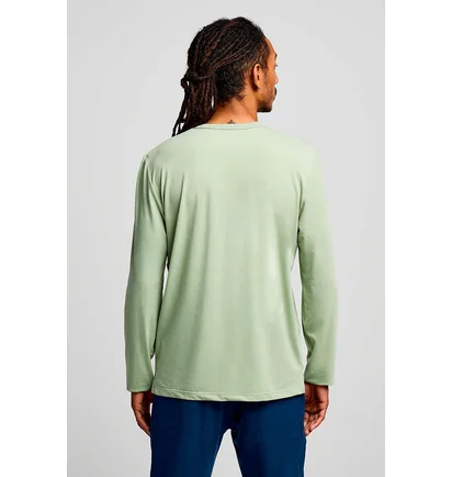 Лонгслив мужской Saucony Triumph Long Sleeve Green SAM800400-SE